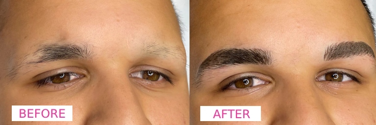 Microblading Eyebrows Before & After